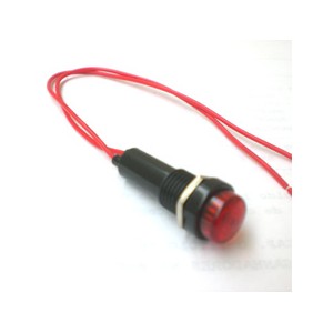 Sinalizador Olho de Boi Vermelho Com Fio