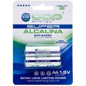 Pilha Super Alcalina AA BAP-SA060