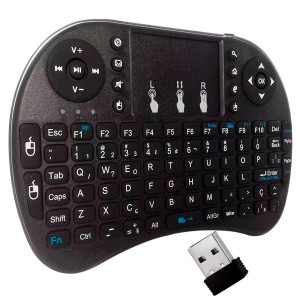 Mini Teclado Sem Fio Com Touchpad Celular Smart Tv Tablet