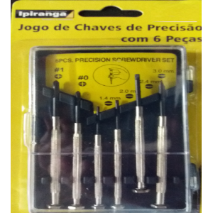 JOGO DE CHAVES DE PRECISÃO COM 6 PEÇAS IPIRANGA