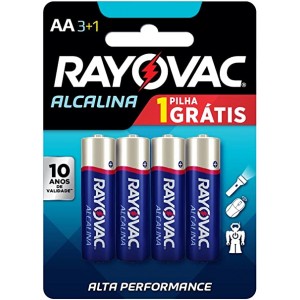 Pilha Pequena Rayovac Alcalina Blister Com 4 Unidades