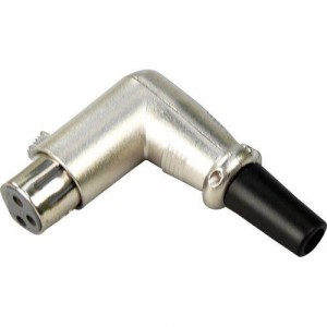 Plug Xlr Fêmea (canon) Csr Em L 90 Graus (balanceado)