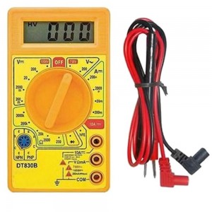 Multimetro Digital Dt830 Dcv Acv Dca Resistencia Diodo Hfe Temperatura