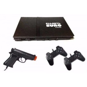 Video Game Planeta Euro + Jogos 2 Controles E 1 Pistola