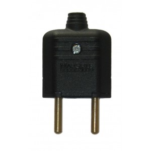 Plug Pino Tomada Macho Preto 2 Pinos 10a